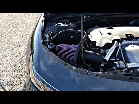 NEW K&N COLD AIR INTAKE ON MY 2.0 TURBO 2016 CHEVY MALIBU #chevymalibu #coldairintake #turbo