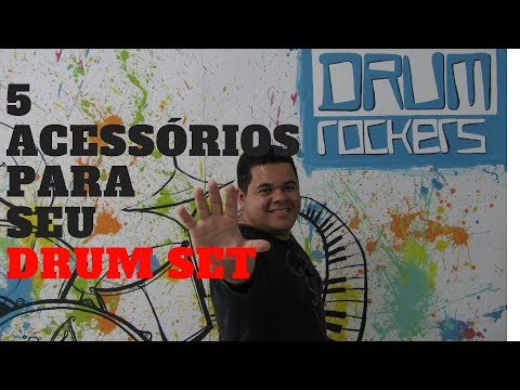 PERCUSSÃO NO SET DE BATERIA 5 ACESSÓRIOS