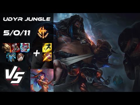 JUNGLE Udyr vs Lillia - EU Challenger Patch 14.14