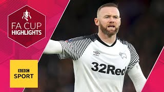 Rooney's Derby knock out Crystal Palace | FA Cup Third Round | BBC Sport