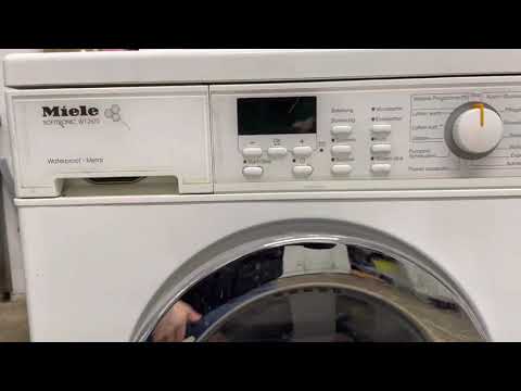 Miele washing machine doesn't spin at the end of the program. Clogged.