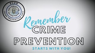 FCPD Crime Prevention: Home Security Self-Check