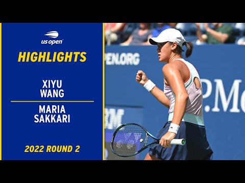 Xiyu Wang vs. Maria Sakkari Highlights | 2022 US Open Round 2