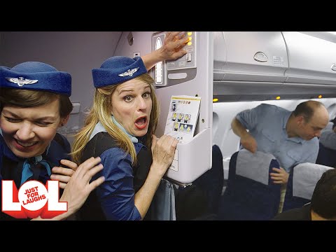 CRAZY FLIGHT ATTENDANTS ✈️ // LOL JUST FOR LAUGHS