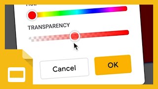 Google Slides Tutorial: Changing the Transparency of a Shape