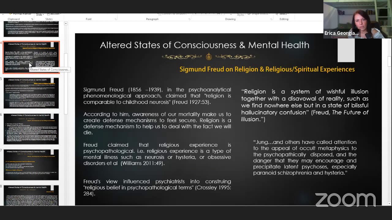 Altered States of Consciousness & Mental Health - Erica Georgiades
