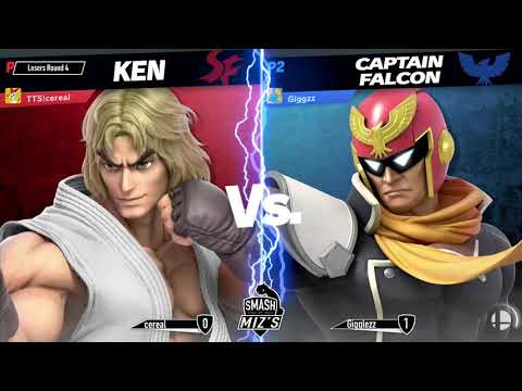 Smash @ Miz's WiFi Sub Tourney - cereal (Ken) vs. Gigglezz (Captain Falcon) Losers Round 4