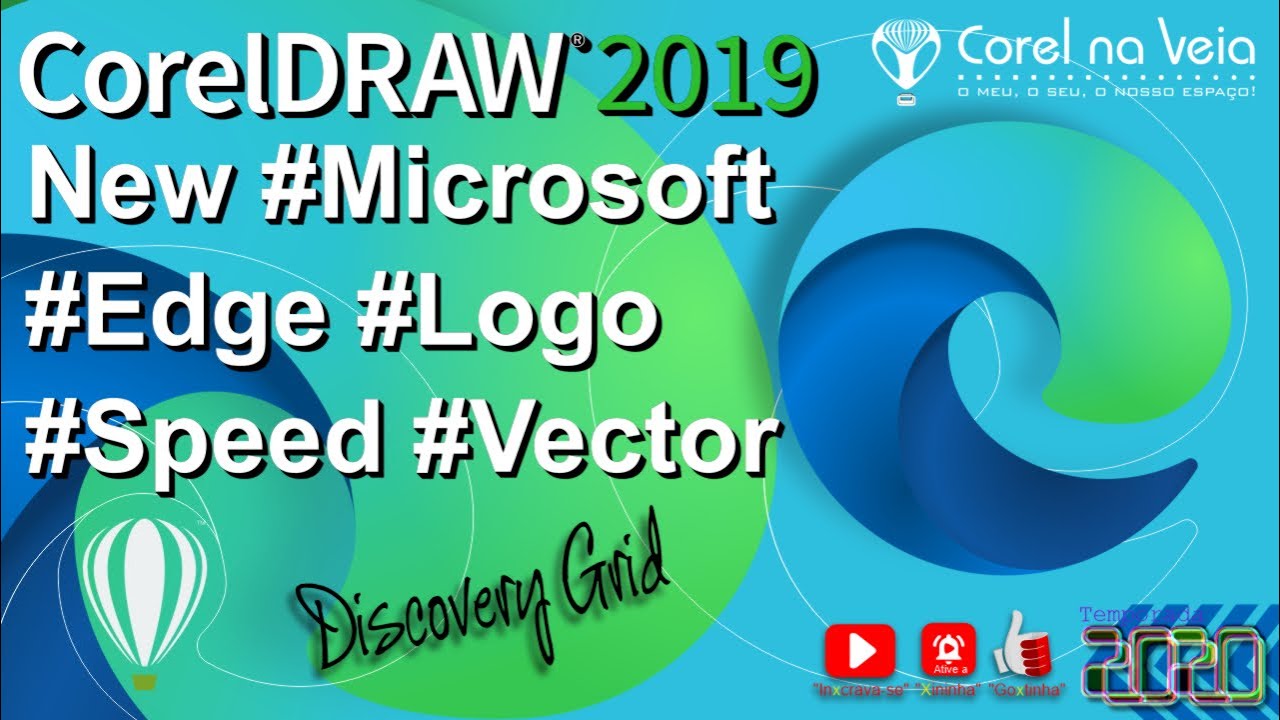New Logo Microsoft Edge Speed Vector in CorelDRAW 2019