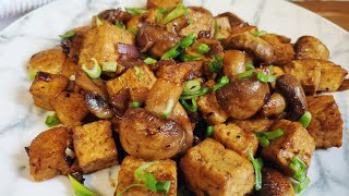 Fried Tofu with Mushrooms | Simple and Easy Recipe