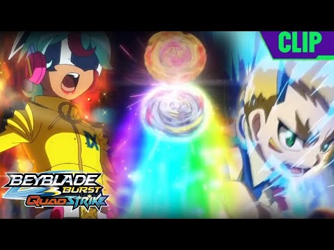 Rainbow Strike? | Dante vs Quadra | Beyblade Burst QUADSTRIKE | EP 22 | CLIP |