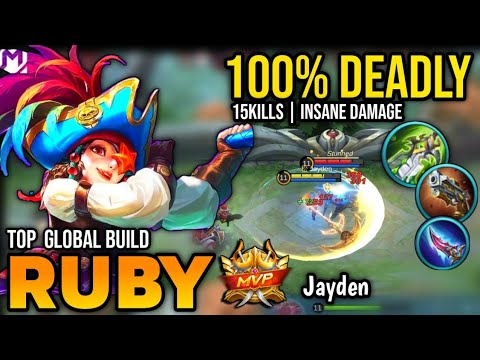 RUBY BEST BUILD 2022 | TOP GLOBAL RUBY GAMEPLAY | MOBILE LEGENDS✓