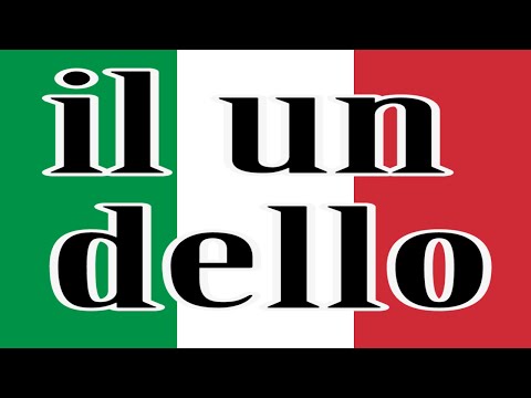 Italian definite articles partitive indefinite il lo dello una