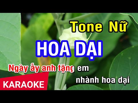 KARAOKE Hoa Dại Tone Nữ | Nhan KTV