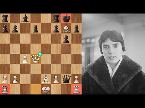 Nona Gaprindashvili Chess Game! Dortmund 1974