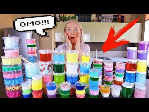 СМЕШАЛА ТОП ЛУЧШИХ ЛИЗУНОВ и СЛАЙМОВ / ГИГАНТСКИЙ SLIME БЕЗ КЛЕЯ МОЯ КОЛЛЕКЦИЯ МИСТЕРИ БОКС ЧЕЛЛЕНДЖ