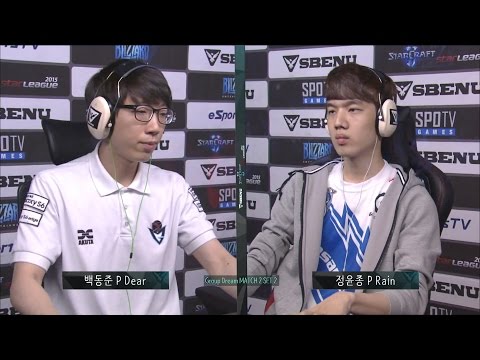 [SBENU SSL 2015] Dear vs Rain  RO.16 Group Dream  Match2 set2 -EsportsTV, Starcraft 2