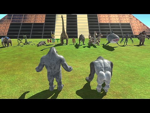 OLD GORO & NEW GORO VS 2X BOSS (Except Dragon) Animal Revolt Battle Simulator