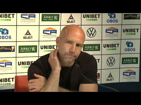 Presskonferensen efter Kalmar FF- AIK
