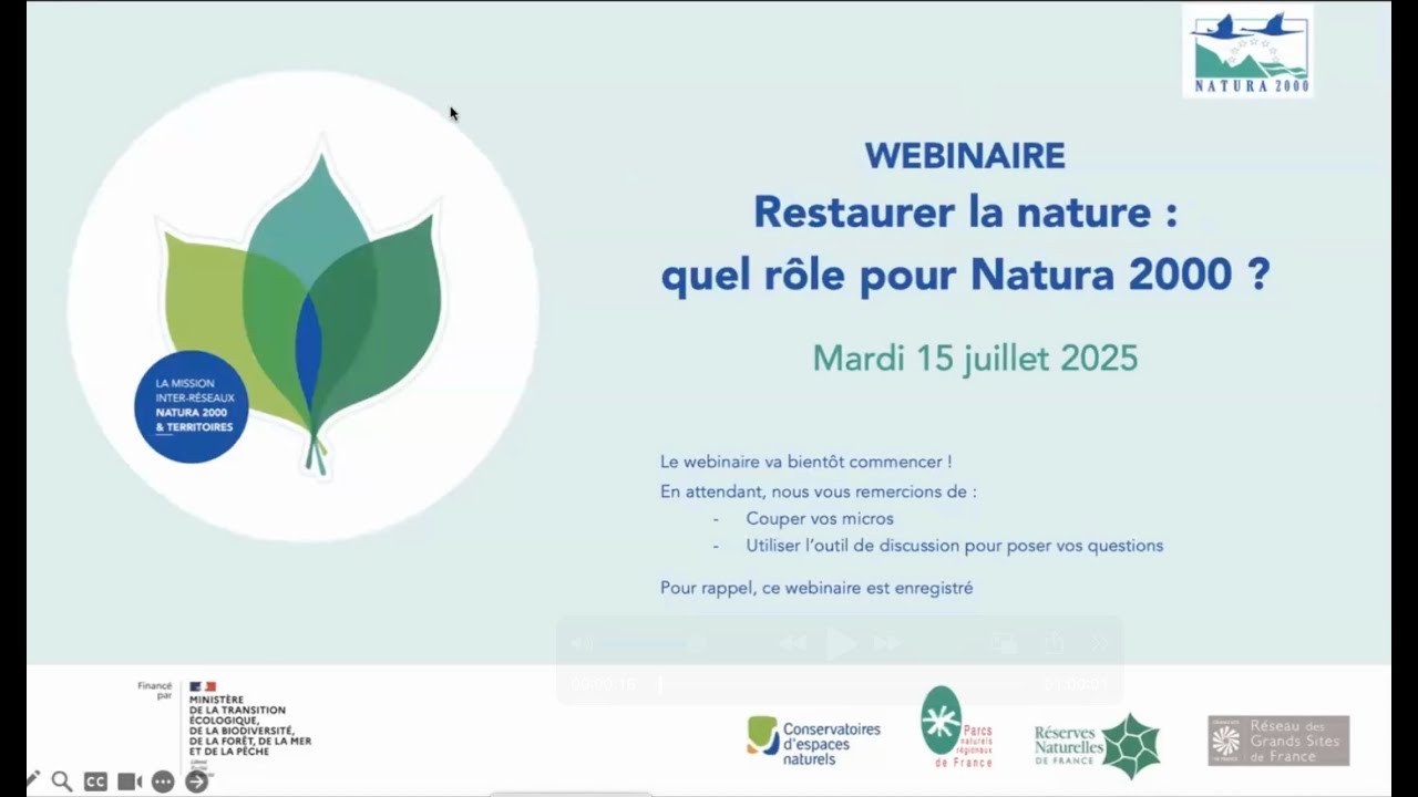 Restaurer la nature : quel rôle pour Natura 2000 ? (replay webinaire)