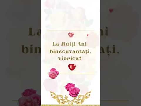 La Mulți Ani binecuvântați, Viorica!