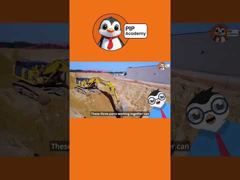 Part of a video titled Excavator Parts Explained Learn About Diggers - YouTube