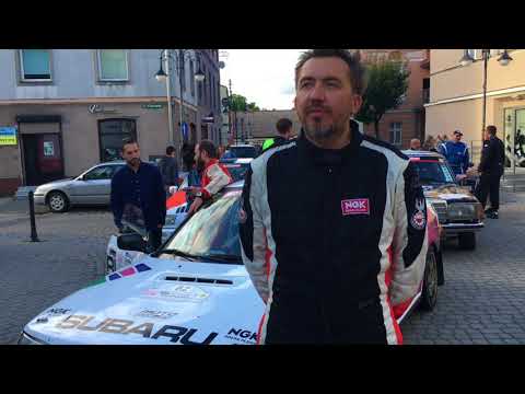 Robert Luty na mecie Rajdu Śląska