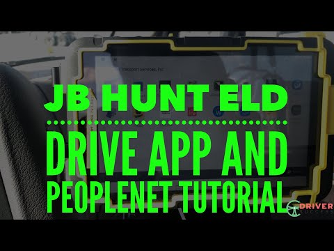 Jb Hunt S Eld Drive App And Peoplenet Tutorial