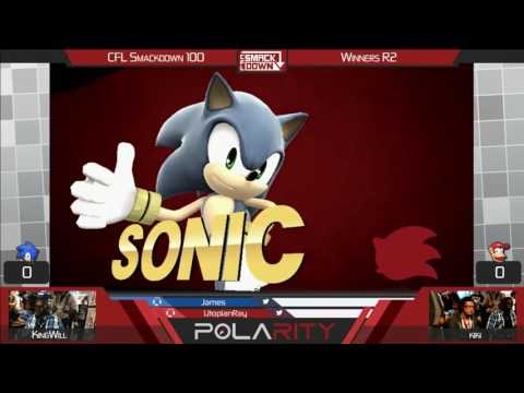 CFL Smackdown 100 WiiU - KingWill (Sonic) vs Kiki (Diddy Kong) - Winners R2