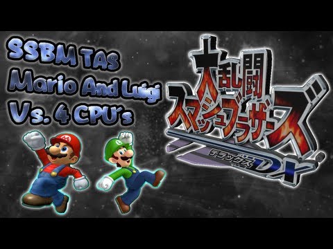 SSBM (TAS) Mario & Luigi Vs. 4 CPU´s Lv.9