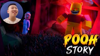 CAN WE DESTROY THE CREEPY TEDDY BEAR IN POOH STORY (ROBLOX ESCAPE)