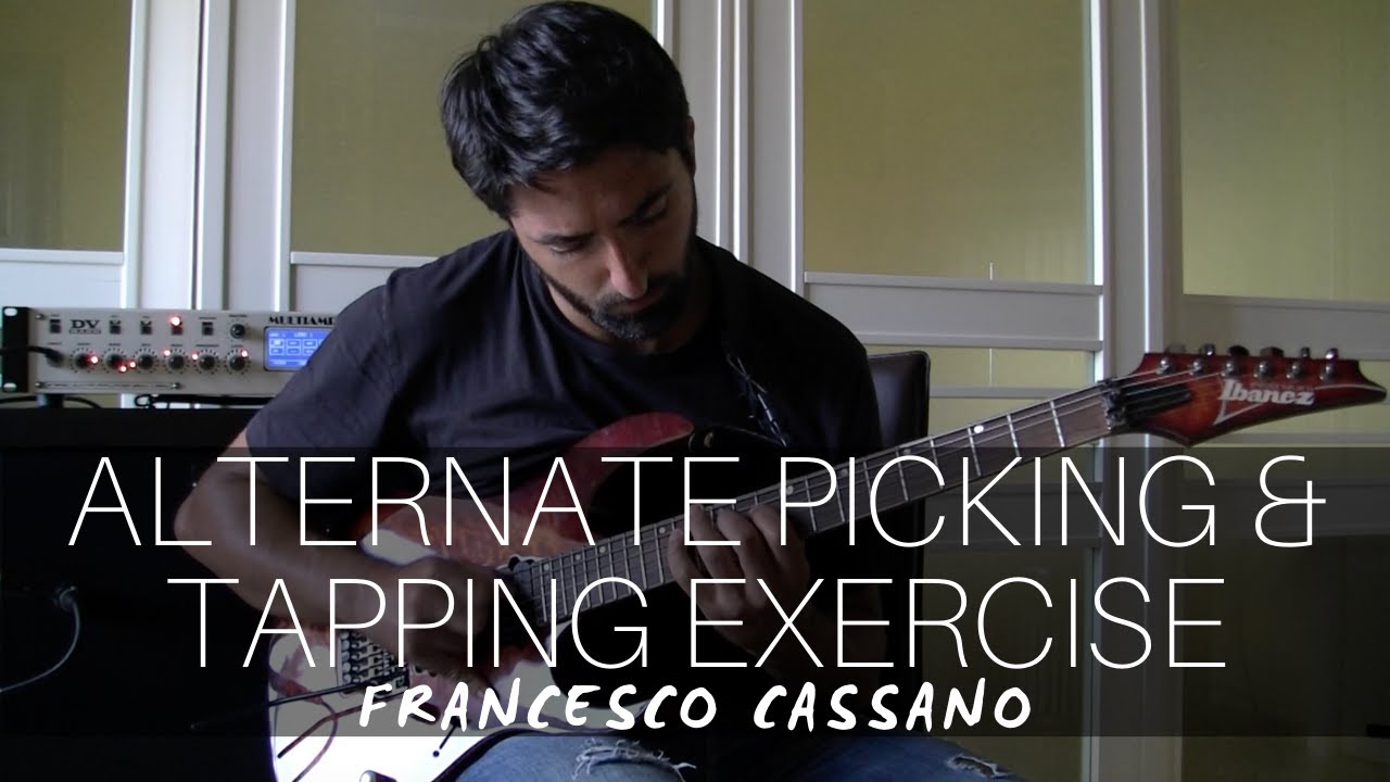 Alternate Picking & Tapping Exercise || Francesco Cassano Guitar Solo