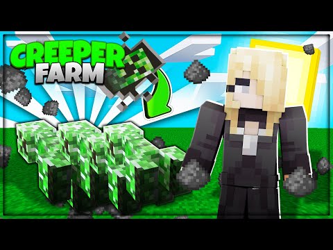 COME COSTRUIRE UNA FARM DI CREEPER SU MINECRAFT!