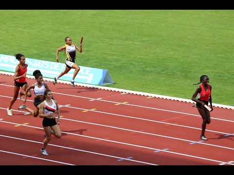 48"02: EVREUX aux commandes (4x100m CAF), FRANCE  CADETS/JUNIORS BONDOUFLE, 20 Juillet 2018
