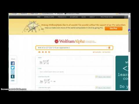 Limit Solver Wolfram Alpha