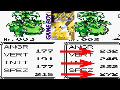 Perfekte Pokemon in Gelb - Glitch WSM Item - Arbitrary Code Execution - Maximum Werte Stats