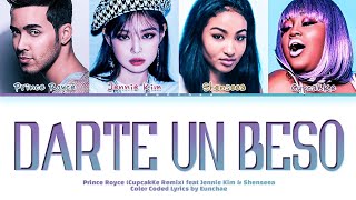 Prince Royce Darte Un Beso (CupcakKe Remix) ft. Jennie Kim &amp; Shenseea Color Coded Lyrics Eng/Spanish