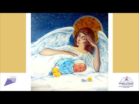 Тифлокомментарий к картине Марины Зайцевой "Ангел-хранитель детских снов"