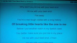 Hit me With Your Best Shot - Wheatus (Lyric Video)
