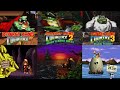 Donkey Kong Country SNES Trilogy All Bosses Endings NO DAMAGE