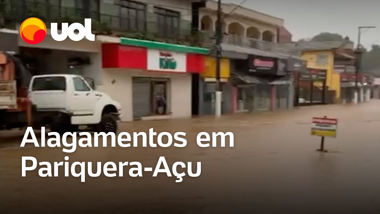 Cidade tem alagamentos e pessoas ilhadas após fortes chuvas em SP
