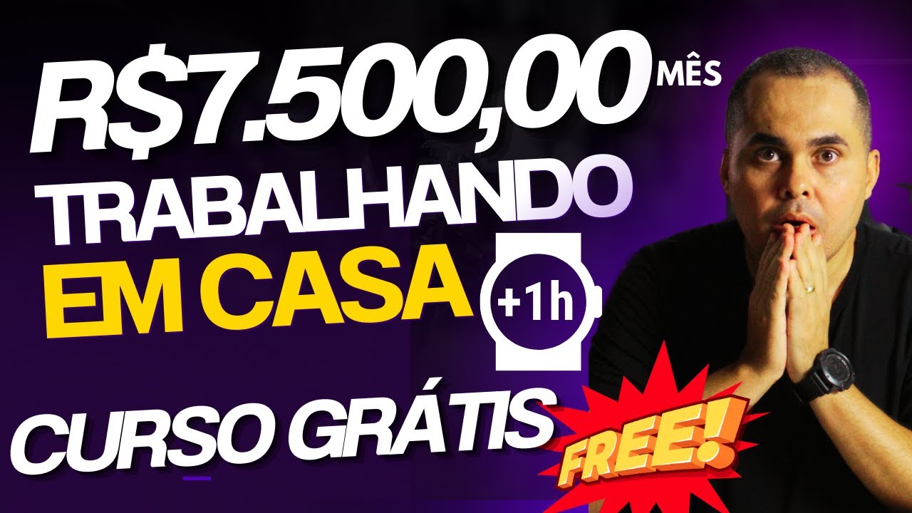 CURSO GRÁTIS:R$7.500,00 por MÊS de renda extra trabalhando em casa! Aprenda como criar Landing Pages