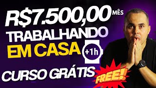 CURSO GRÁTIS:R$7.500,00 por MÊS de renda extra trabalhando em casa! Aprenda como criar Landing Pages