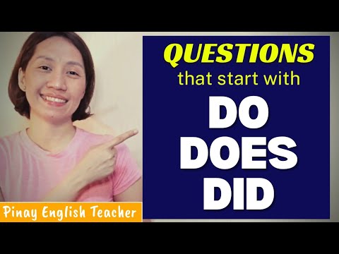 DO, DOES, DID || Forming Questions Using Do, Does, and Did