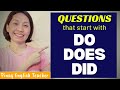 DO, DOES, DID || Forming Questions Using Do, Does, and Did