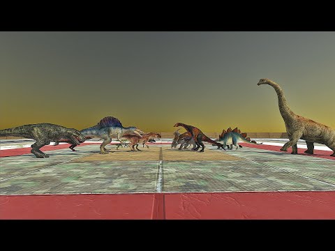 CARNIVORE DINOSAURS VS HERBIVORE DINOSAURS | Animal Revolt Battle Simulator ARBS