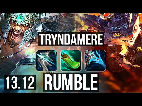 TRYNDAMERE vs RUMBLE (TOP) | 3.1M mastery, 7 solo kills, Rank 7 Trynda | NA Challenger | 13.12