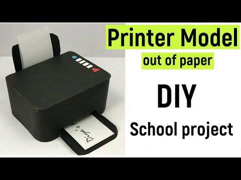 Printer model - printer model making - printer model project out of paper - diyas funplay