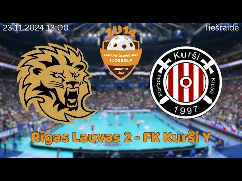 Florbols zēni U14. Rīgas Lauvas 2 - FK Kurši Y. Rīgā, 23.11.2024.