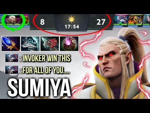 SumiYa Invoker Genius! This is How You Make Your Team WIN Epic Combo Comeback WTF Dota 2