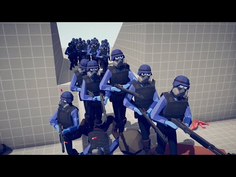 SHOTGUN POLICEMAN vs 100x UNITS - TABS - Totally Accurate Battle Simulator
